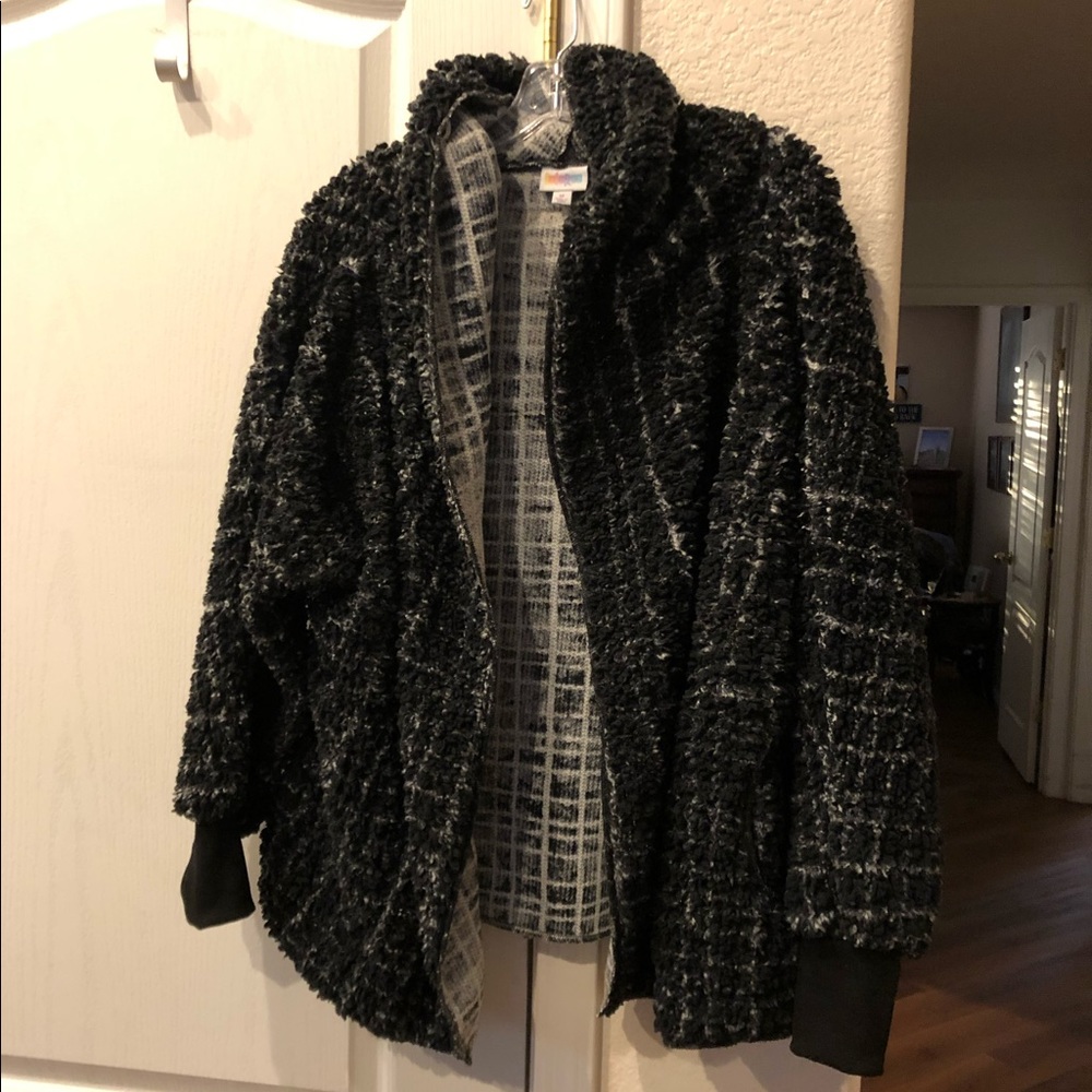 LuLaRoe Teddy Bear Jacket with hood